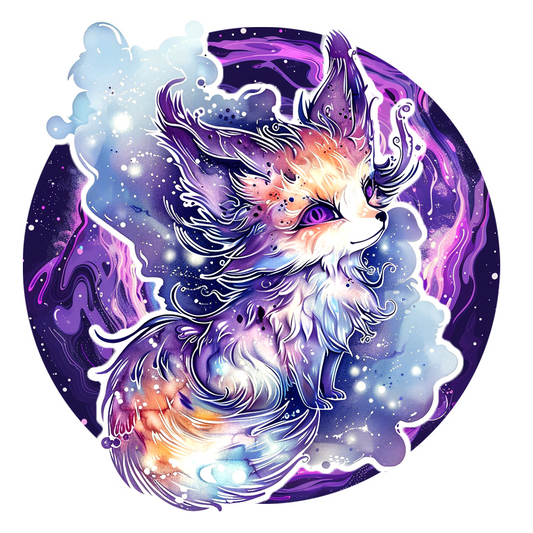 Void Fox Sticker - Elemental Foxes Series